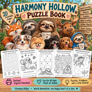 Harmony Hollow Puzzle Book